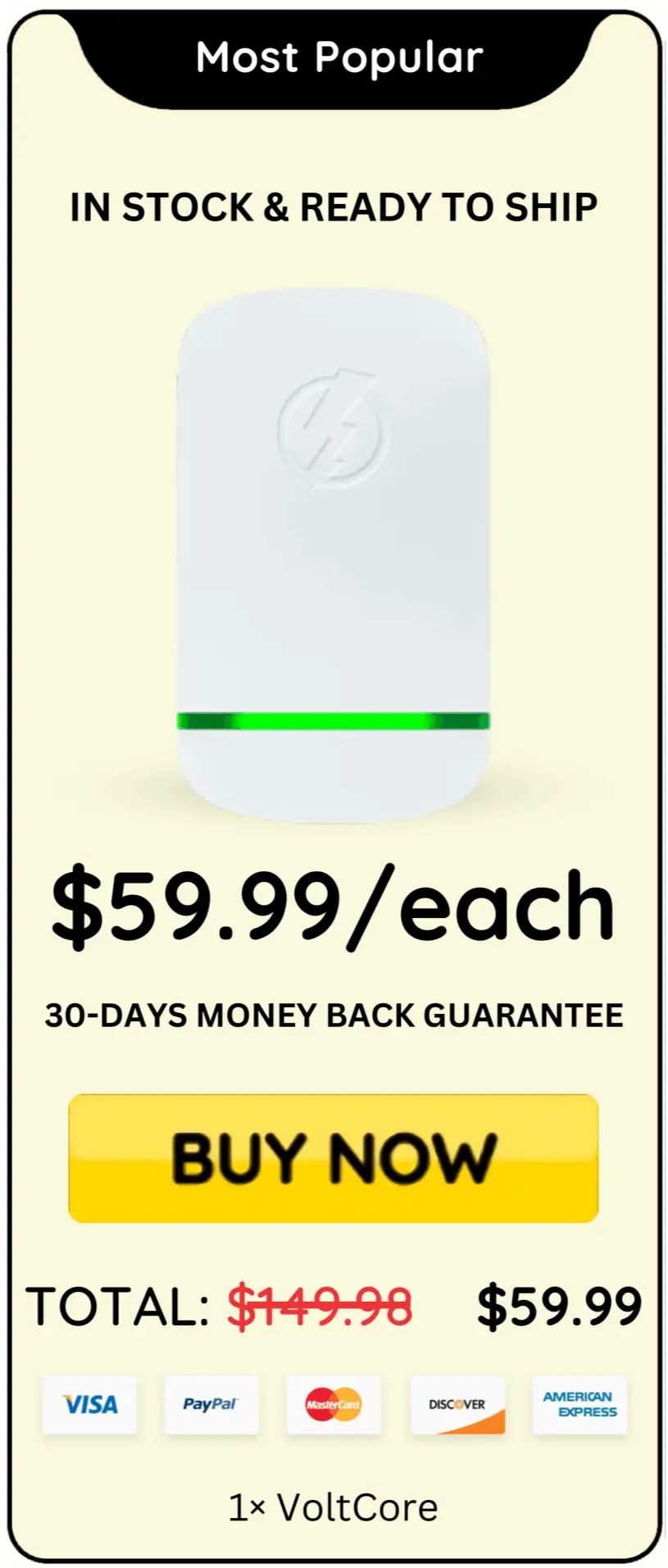 VoltCore Energy Saver  price 